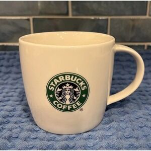 2008 Starbucks Green Siren Mermaid Logo New Bone China White 12oz Coffee Tea Mug